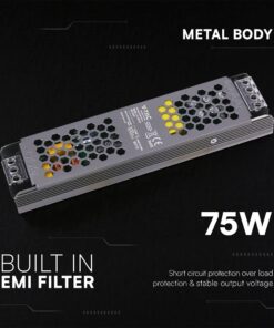 Τροφοδοτικό για LED 75W 12V IP20 Μεταλλικό V-TAC 24237VT