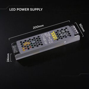 Τροφοδοτικό SLIM για LED 120W 24V 5A IP20 Μεταλλικό V-TAC 24238VT