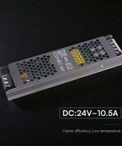 Τροφοδοτικό SLIM για LED 250W 24V 10.5A IP20 Μεταλλικό V-TAC 24241VT