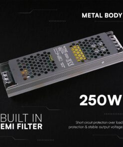Τροφοδοτικό SLIM για LED 250W 24V 10.5A IP20 Μεταλλικό V-TAC 24241VT