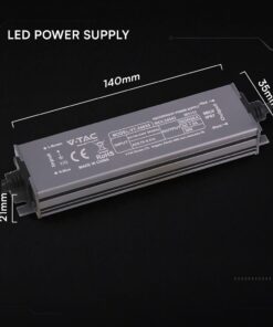 Τροφοδοτικό V-TAC για LED 36W 24V 1.5A IP67 Αδιάβροχο Μεταλλικό 24243VT