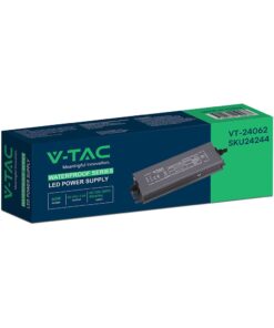 Τροφοδοτικό V-TAC για LED 60W 24V 12.5A IP67 Αδιάβροχο Μεταλλικό 24244VT