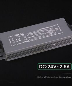 Τροφοδοτικό V-TAC για LED 60W 24V 12.5A IP67 Αδιάβροχο Μεταλλικό 24244VT