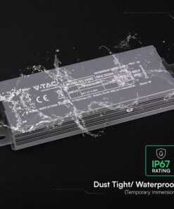 Τροφοδοτικό V-TAC για LED 60W 24V 12.5A IP67 Αδιάβροχο Μεταλλικό 24244VT