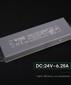 Τροφοδοτικό V-TAC για LED 150W 24V 6.25A IP67 Αδιάβροχο Μεταλλικό 24246VT