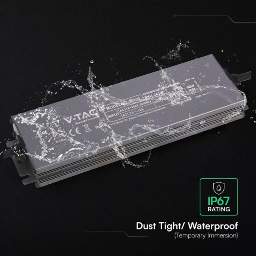 Τροφοδοτικό V-TAC για LED 150W 24V 6.25A IP67 Αδιάβροχο Μεταλλικό 24246VT