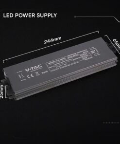 Τροφοδοτικό V-TAC για LED 200W 24V 8.25A IP67 Αδιάβροχο Μεταλλικό 24247VT