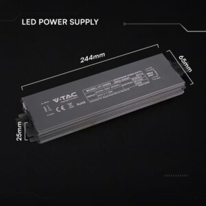 Τροφοδοτικό V-TAC για LED 200W 24V 8.25A IP67 Αδιάβροχο Μεταλλικό 24247VT