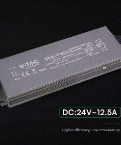 Τροφοδοτικό V-TAC για LED 300W 24V 12.5A IP67 Αδιάβροχο Μεταλλικό 24248VT