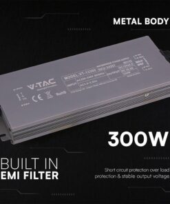 Τροφοδοτικό V-TAC για LED 300W 24V 12.5A IP67 Αδιάβροχο Μεταλλικό 24248VT