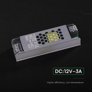 Τροφοδοτικό για LED 36W 12V IP20 Μεταλλικό V-TAC 24254VT