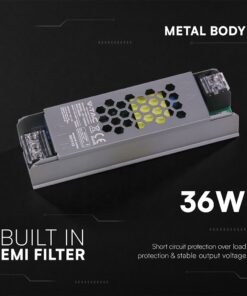 Τροφοδοτικό για LED 36W 12V IP20 Μεταλλικό V-TAC 24254VT