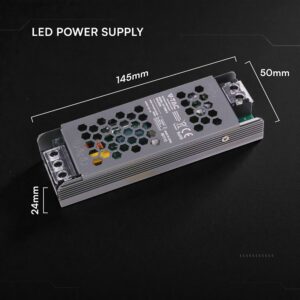 SLIM Power Supply – 60W 12V 5A IP20 V-TAC 24255VT
