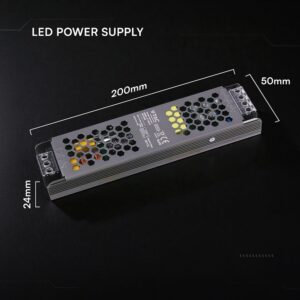 SLIM Power Supply – 75W 12V 6.25A IP20 V-TAC 24256VT
