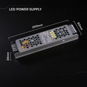 Τροφοδοτικό SLIM για LED 120W 12V IP20 Μεταλλικό V-TAC 24257VT