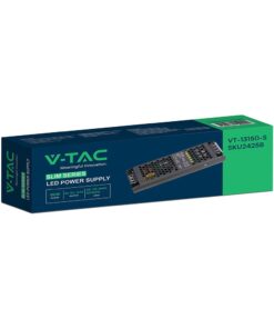 Τροφοδοτικό SLIM για LED 150W 12V 12.5A IP20 Μεταλλικό V-TAC 24258VT