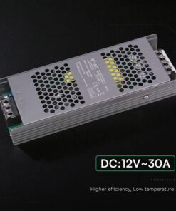 Τροφοδοτικό SLIM για LED 360W 24V 15A IP20 Μεταλλικό V-TAC 24261VT