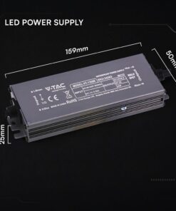 Τροφοδοτικό V-TAC για LED 60W 12V 5A IP67 Αδιάβροχο Μεταλλικό 24263VT