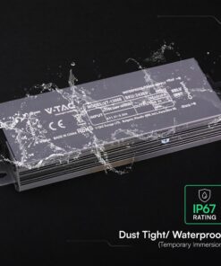 Τροφοδοτικό V-TAC για LED 60W 12V 5A IP67 Αδιάβροχο Μεταλλικό 24263VT