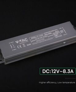 Τροφοδοτικό V-TAC για LED 100W 12V 8.3A IP67 Αδιάβροχο Μεταλλικό 24264VT
