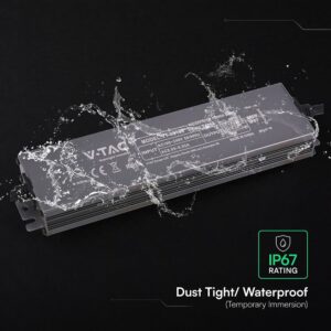 Τροφοδοτικό V-TAC για LED 100W 12V 8.3A IP67 Αδιάβροχο Μεταλλικό 24264VT
