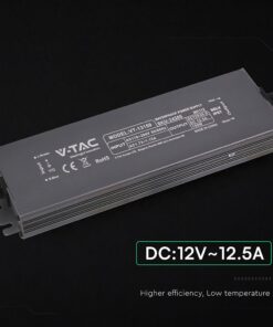 Τροφοδοτικό V-TAC για LED 150W 12V 12.5A IP67 Αδιάβροχο Μεταλλικό 24265VT