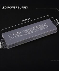 Τροφοδοτικό V-TAC για LED 200W 12V 16.5A IP67 Αδιάβροχο Μεταλλικό 24266VT