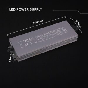 Τροφοδοτικό V-TAC για LED 300W 12V 25A IP67 Αδιάβροχο Μεταλλικό 24267VT