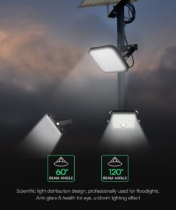 30W LED Ηλιακός Προβολέας Μαύρος CCT 3000lm IP65 με Ανιχνευτή Κίνησης & Τηλεχειριστήριο V-TAC 24277VT