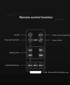 30W LED Ηλιακός Προβολέας Μαύρος CCT 3000lm IP65 με Ανιχνευτή Κίνησης & Τηλεχειριστήριο V-TAC 24277VT