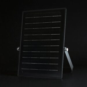 30W LED Ηλιακός Προβολέας Μαύρος CCT 3000lm IP65 με Ανιχνευτή Κίνησης & Τηλεχειριστήριο V-TAC 24277VT