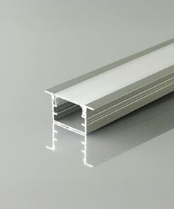 Προφίλ Αλουμινίου Χωνευτό για LED Ταινίες με Οπάλ Κάλυμμα 2m V-TAC 15x10mm 24297VT