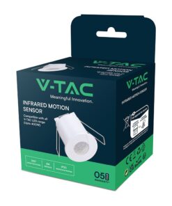 Χωνευτός Ανιχνευτής Κίνησης Λευκός V-TAC 5yrs Wty 24355VT