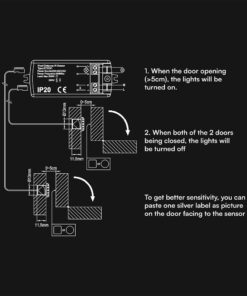 V-TAC Αισθητήρας Κίνησης Υπερύθρων Χειρός & Πόρτας 5-6cm 24357VT