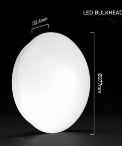 Φωτιστικό Πλαφονιέρα Φ30 Στρογγυλή 2xE27 με Ανιχνευτή Κίνησης IP44 V-TAC 24359VT