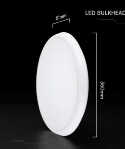 Πλαφονιέρα LED Στρογγυλή Φ360 V-TAC CREE Chip 20-40W με Αισθητήρα Κίνησης CCT IP65 6yrs Wty 24360VT