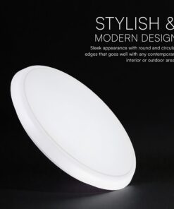 Πλαφονιέρα LED Στρογγυλή Φ360 V-TAC CREE Chip 20-40W με Αισθητήρα Κίνησης CCT IP65 6yrs Wty 24360VT