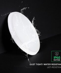 Πλαφονιέρα LED Στρογγυλή Φ360 V-TAC CREE Chip 20-40W με Αισθητήρα Κίνησης CCT IP65 6yrs Wty 24360VT