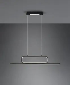 Κρεμαστό Φωτιστικό Trio Lighting LED 38W Μαύρο Ματ Μεταλλικό Step Dimmable 4500lm 3000K – 327210332