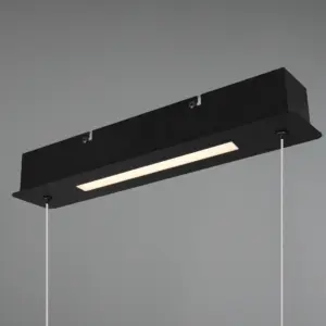 Κρεμαστό Φωτιστικό Trio Lighting LED 38W Μαύρο Ματ Μεταλλικό Step Dimmable 4500lm 3000K – 327210332
