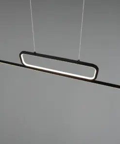 Κρεμαστό Φωτιστικό Trio Lighting LED 38W Μαύρο Ματ Μεταλλικό Step Dimmable 4500lm 3000K – 327210332