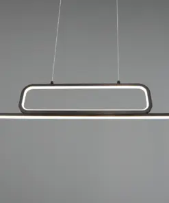 Κρεμαστό Φωτιστικό Trio Lighting LED 38W Μαύρο Ματ Μεταλλικό Step Dimmable 4500lm 3000K – 327210332