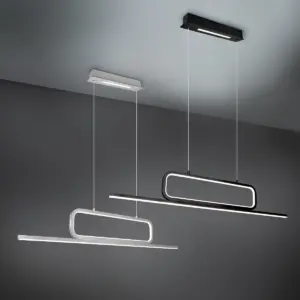 Κρεμαστό Φωτιστικό Trio Lighting LED 38W Μαύρο Ματ Μεταλλικό Step Dimmable 4500lm 3000K – 327210332