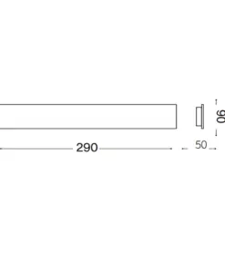 IDEAL LUX Απλίκα ZIG ZAG LED 3000K 1450lm 12.5W Χρωμίου 1-ID282145
