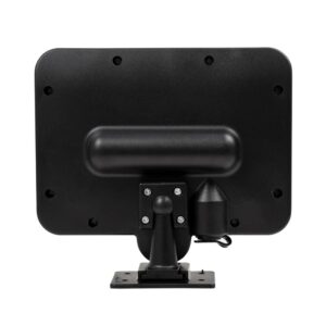 GLOBOSTAR® ZETA 71461 Προβολέας με Ανιχνευτή PIR / Αισθητήρα Κίνησης LED 20W 1000lm 120° DC 5V με Φωτοβολταϊκό Panel 5V 1W & Επαναφορτιζόμενη Μπαταρία Li-ion 3.2V 2400mAh Αδιάβροχο IP65 Ψυχρό Λευκό 6000K – Sanan COB Chip – Μαύρο – Μ15 x Π3.5 x Υ13cm – 2 Χρόνια Εγγύηση