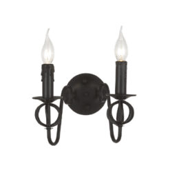 Φωτιστικό Απλίκα 2ΧΕ14 Μεταλλικό Μαύρο 2xΕ14 ACA DECOR – DLA1922