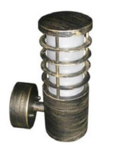 Επιτοίχιο φανάρι Ε27 εξωτερικού χώρου αλουμινίου σε μπρούτζινο χρώμα Aca HI8362GB