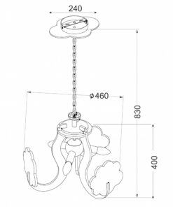 ΚΡΕΜΑΣΤΟ ΠΑΙΔΙΚΟ ΘΑΛΑΣΣΙΟΣ ΚΟΣΜΟΣ 3ΧE14 Φ43CM ACA DECOR MD130193B