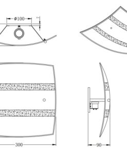 Πλαφονιέρα Ορροφής Τετράγωνη 30x30cm Trio Lighting NIKOSIA 1xE27 Χρυσό & Λευκό Γυαλί 608700179