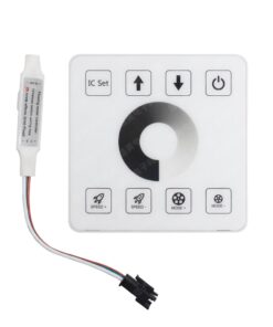 Χειριστήριο Τοίχου LED Ταινίας Pixel Single Color – 1 Κανάλι – 12‑24V – IP20 – Eurolamp 145-82106